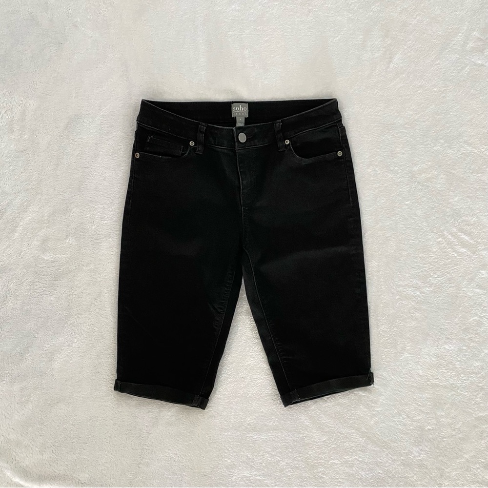 Soho Women's Black Bermuda Shorts